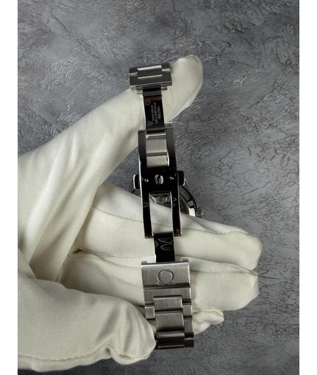 OMEGA Серые металлические часы, фото 6