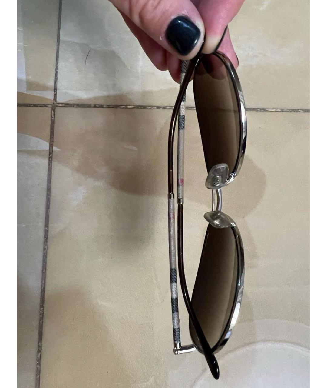 BURBERRY Мульти металлические солнцезащитные очки, фото 6
