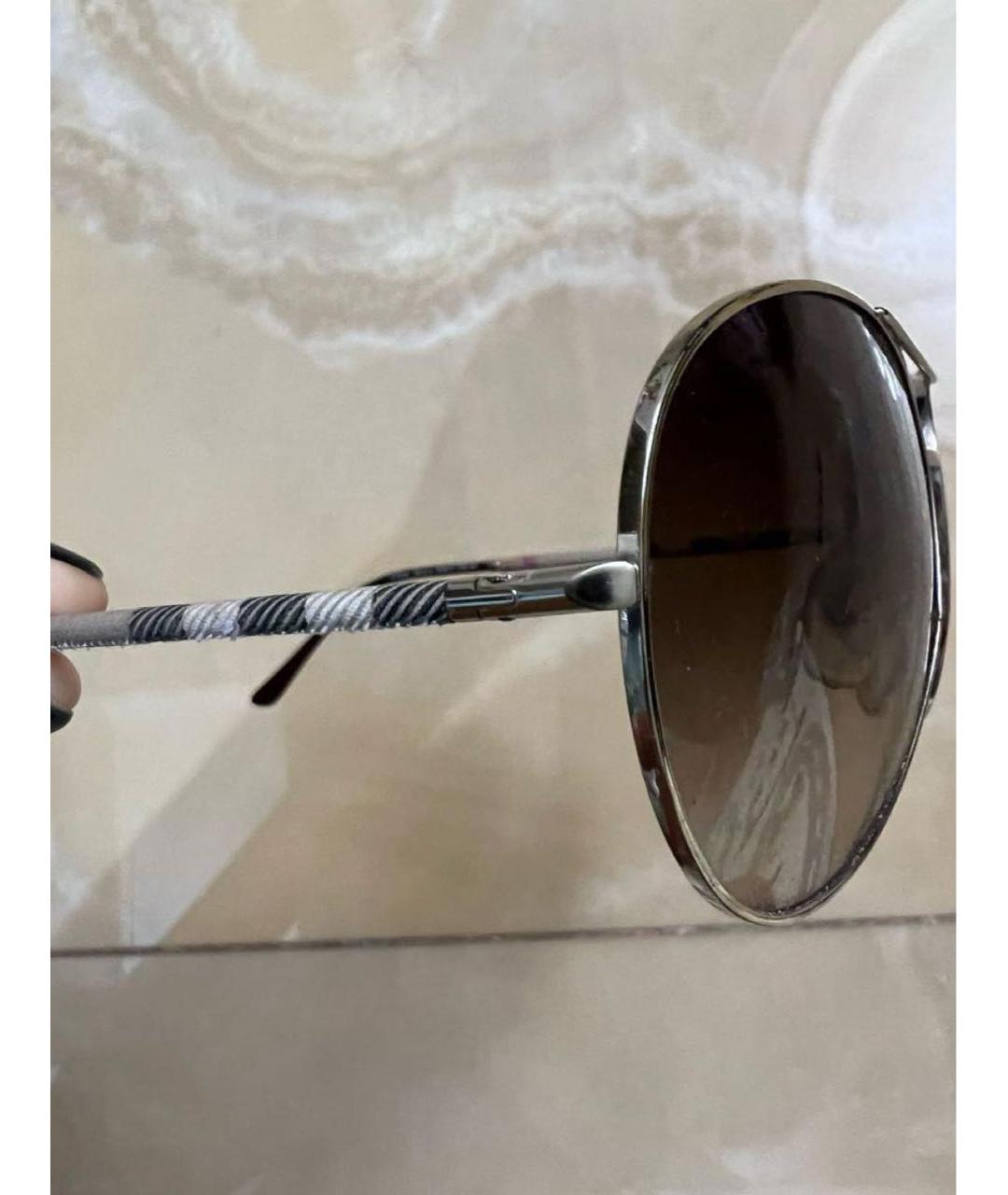 BURBERRY Мульти металлические солнцезащитные очки, фото 3