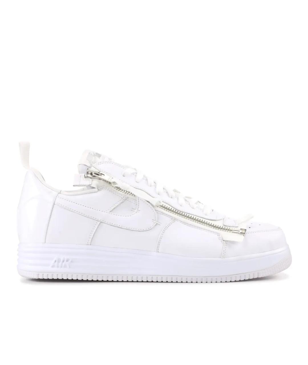 NIKE Белые кожаные низкие кроссовки / кеды, фото 2