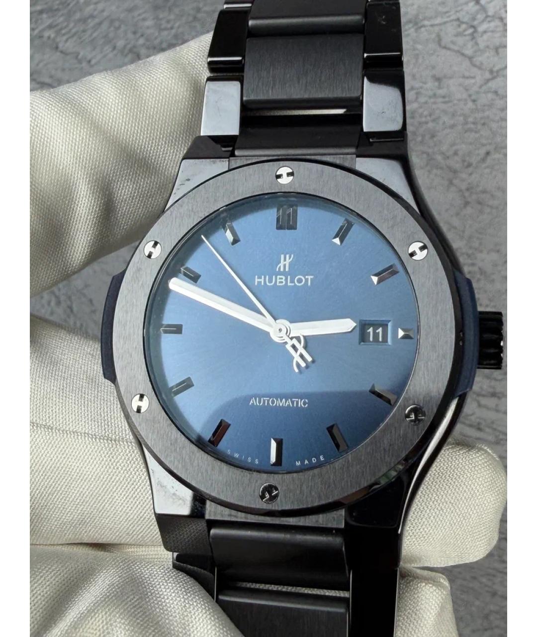 HUBLOT Синие керамические часы, фото 2