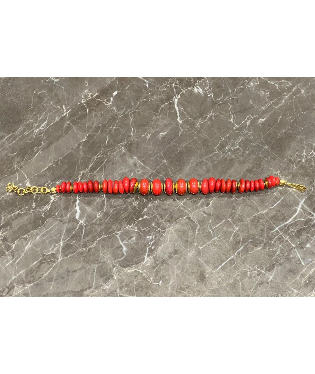 CHANEL Красное пластиковое колье, фото 4