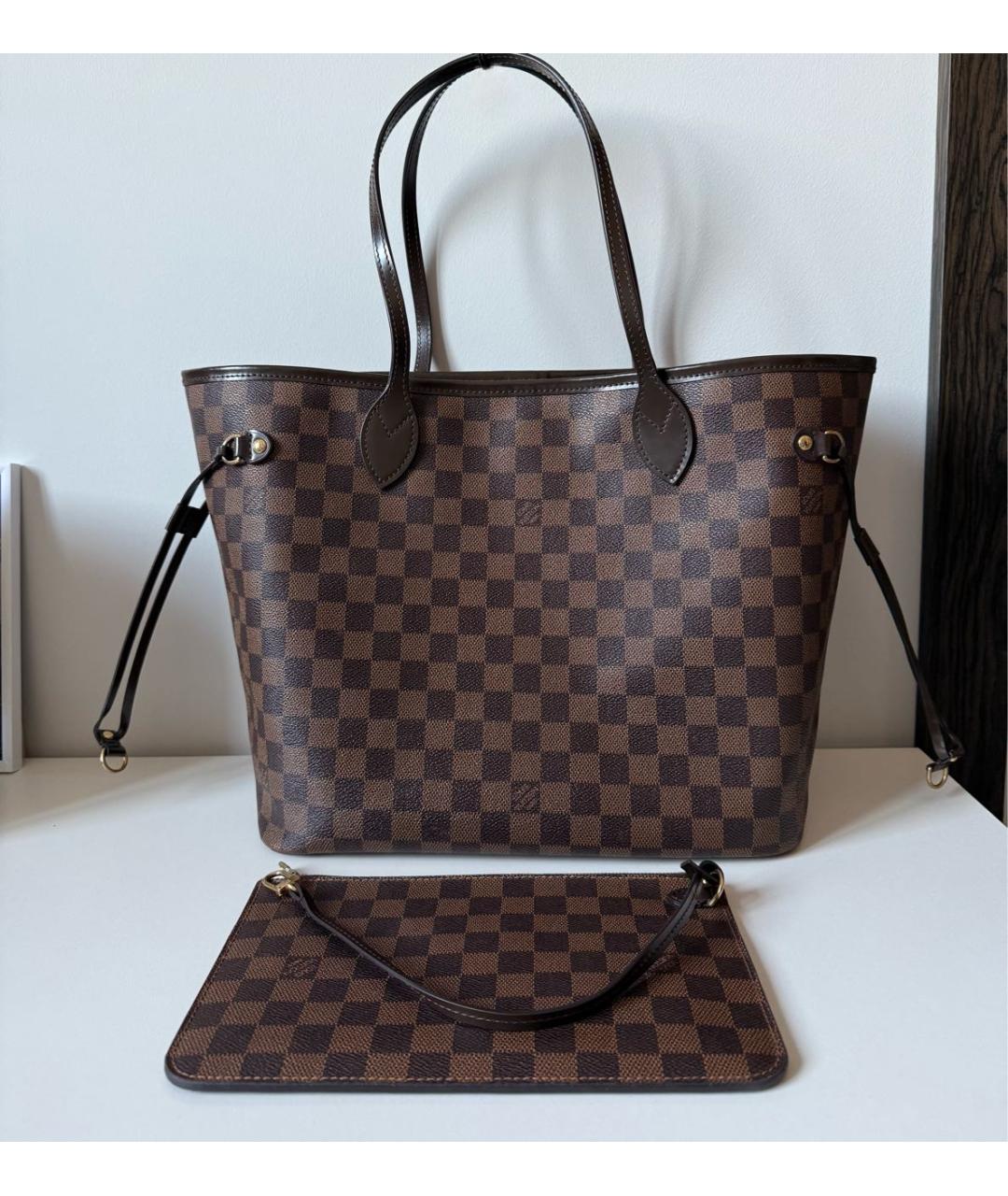 LOUIS VUITTON Коричневая сумка тоут, фото 2