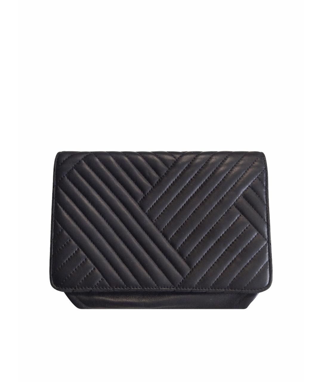 CHANEL Черная кожаная сумка через плечо, фото 1