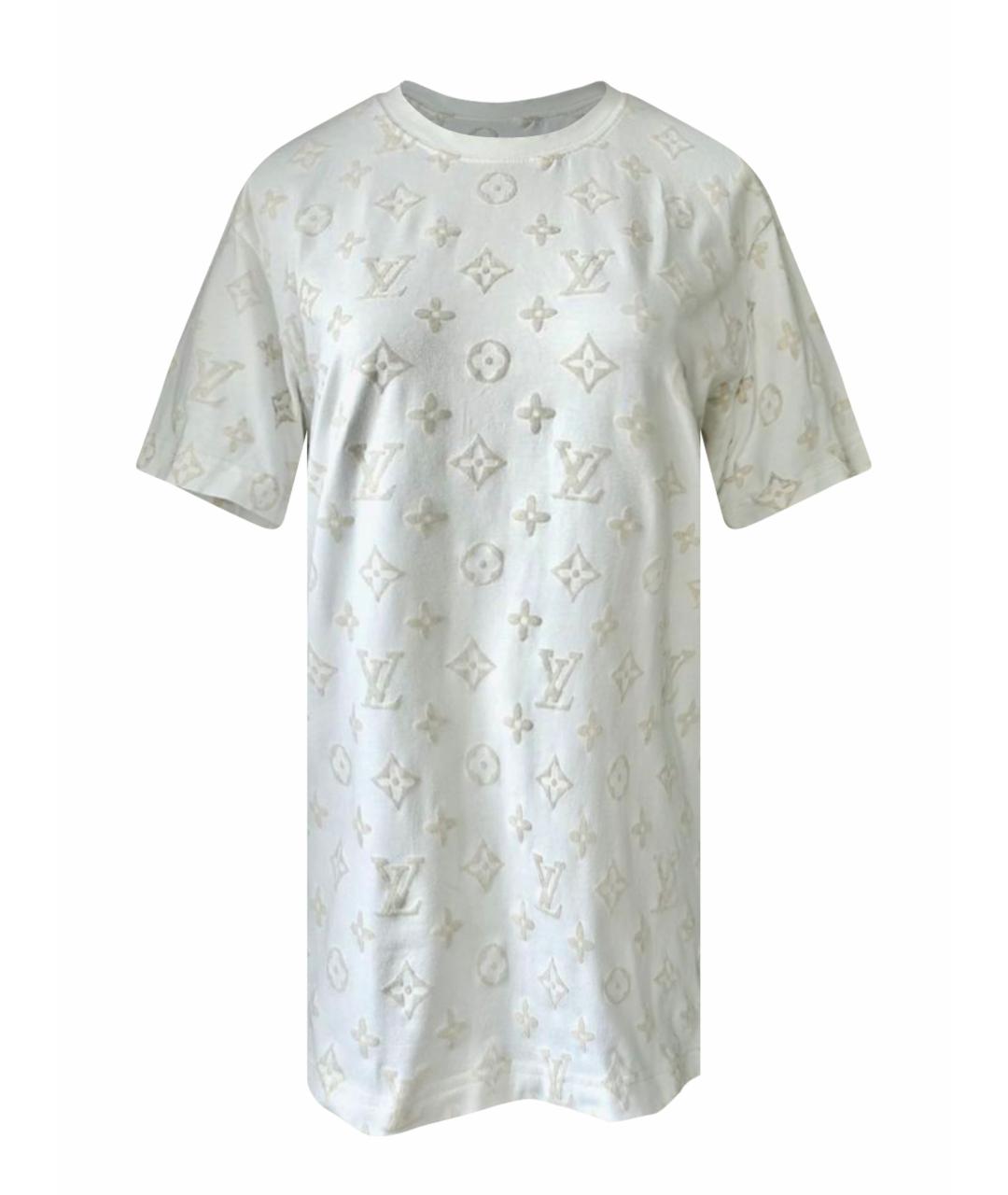 LOUIS VUITTON Белая хлопковая футболка, фото 1