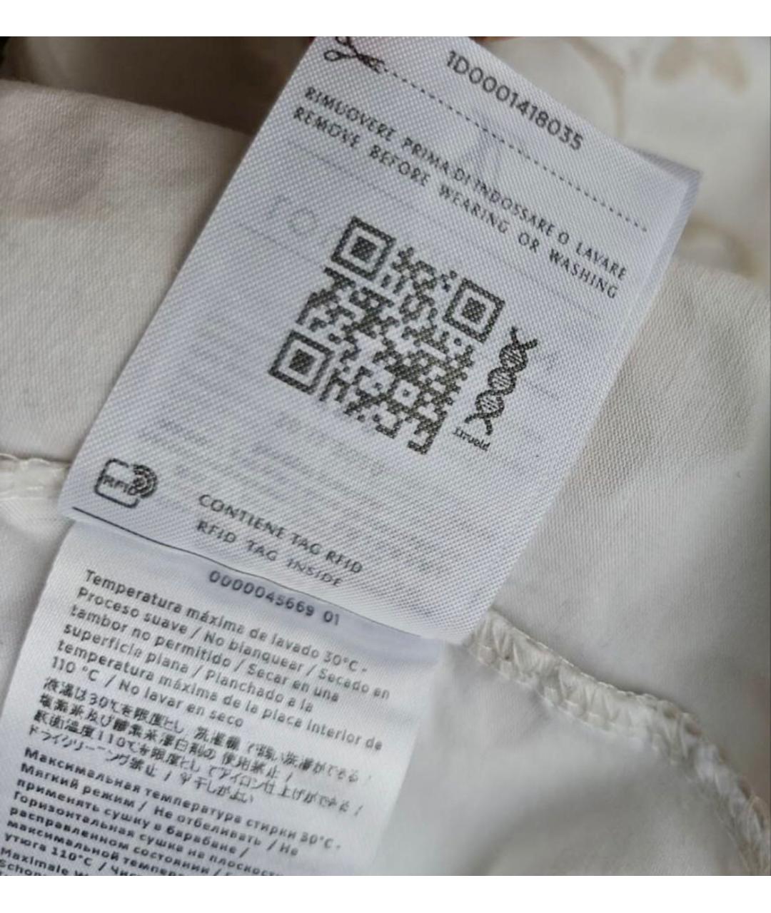 LOUIS VUITTON Белая хлопковая футболка, фото 8