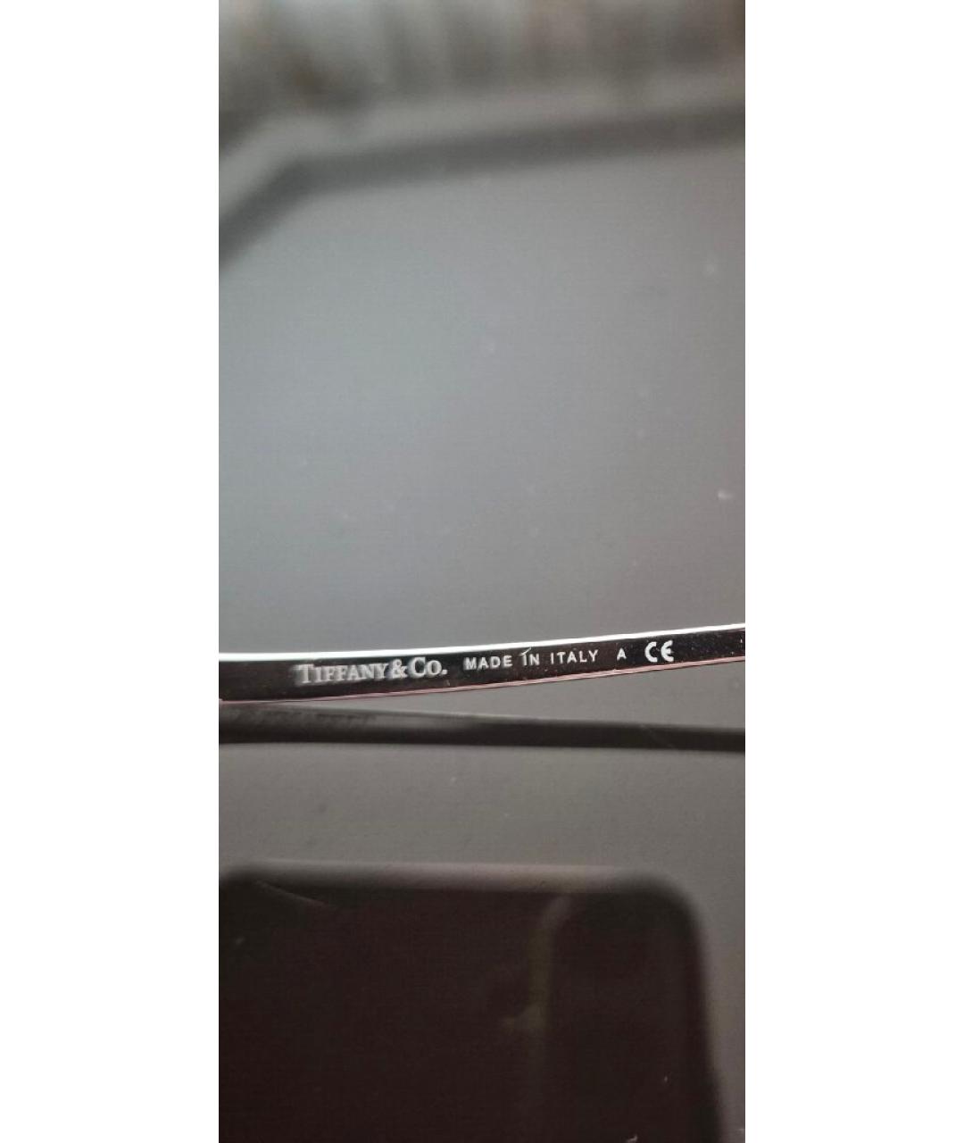 TIFFANY&CO Фиолетовые металлические солнцезащитные очки, фото 9