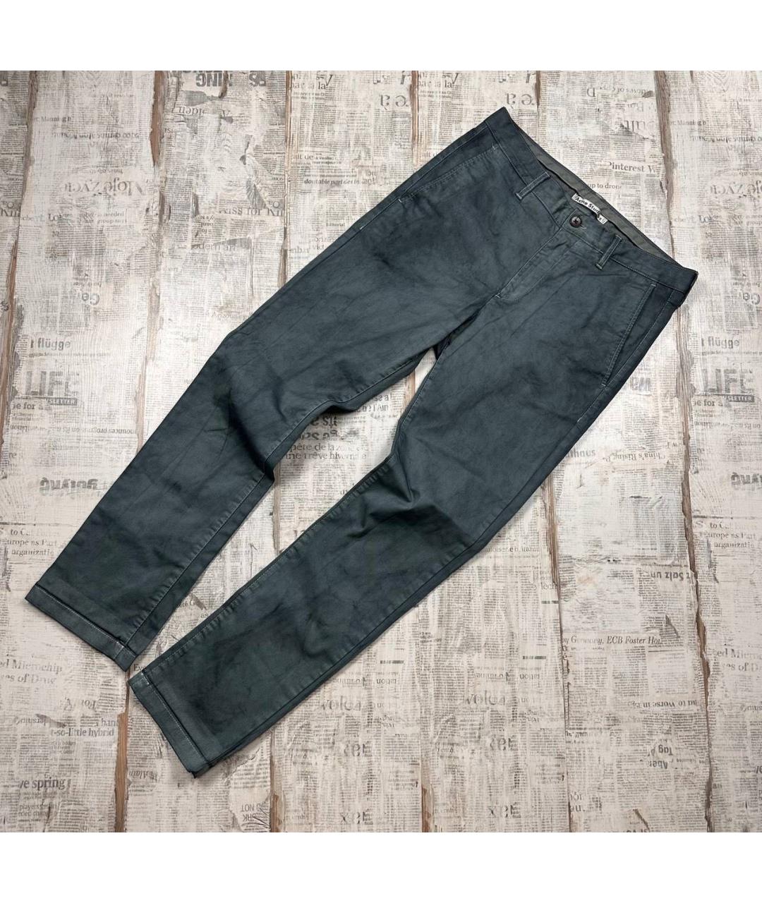 ACNE STUDIOS Темно-синие повседневные брюки, фото 2