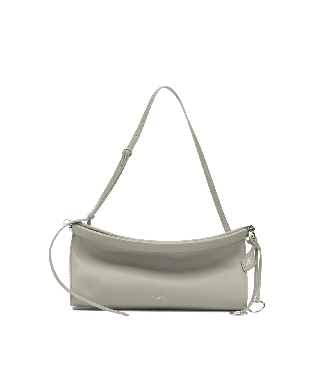 ALAIA Серая кожаная сумка через плечо, фото 1