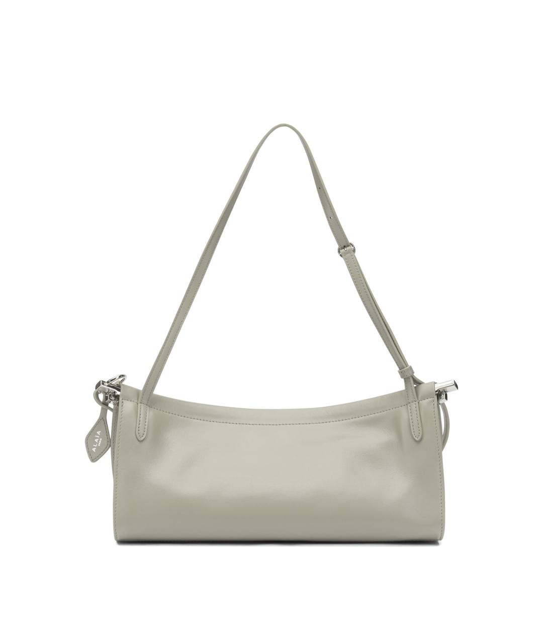 ALAIA Серая кожаная сумка через плечо, фото 3
