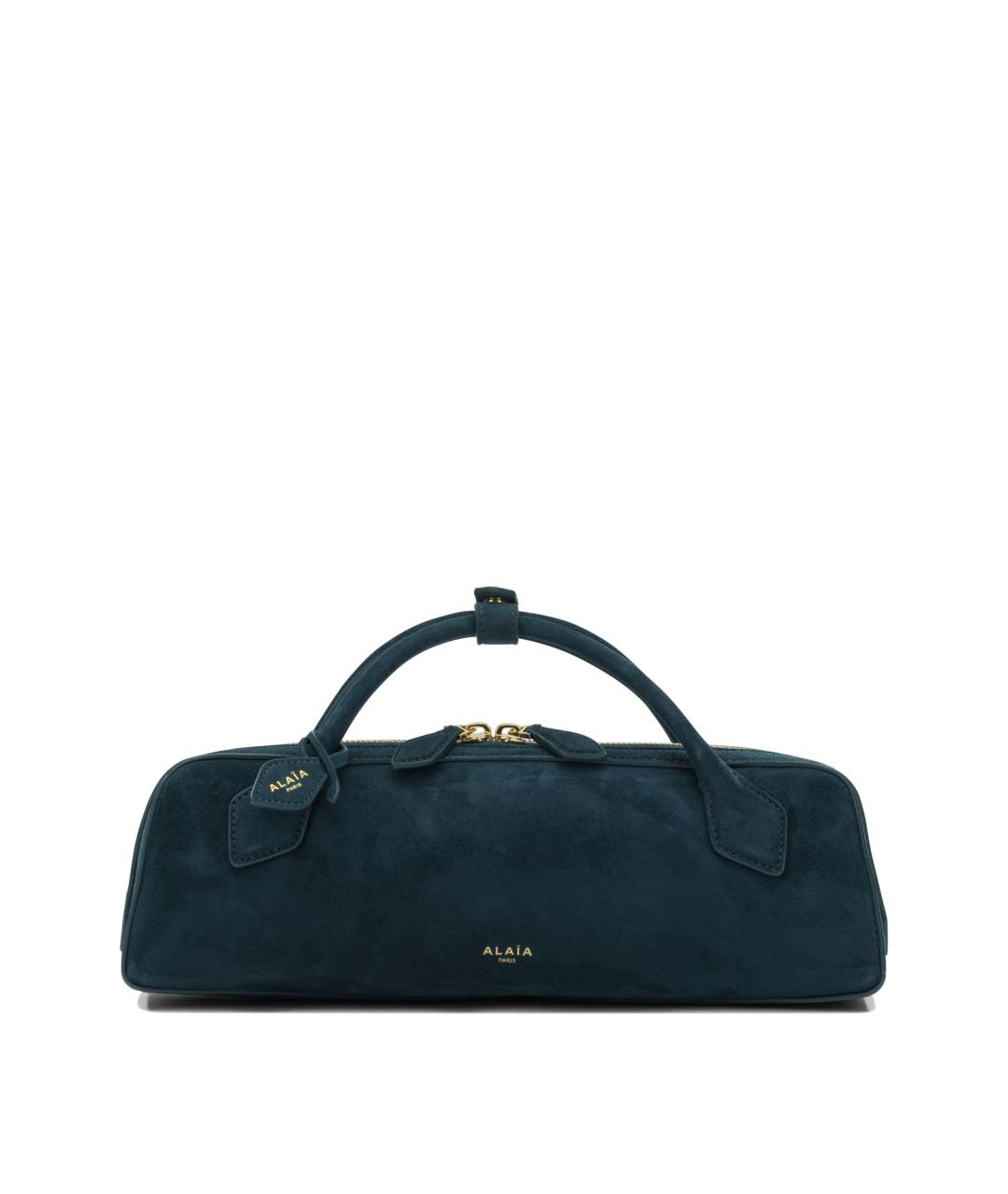 ALAIA Синяя замшевая сумка с короткими ручками, фото 1
