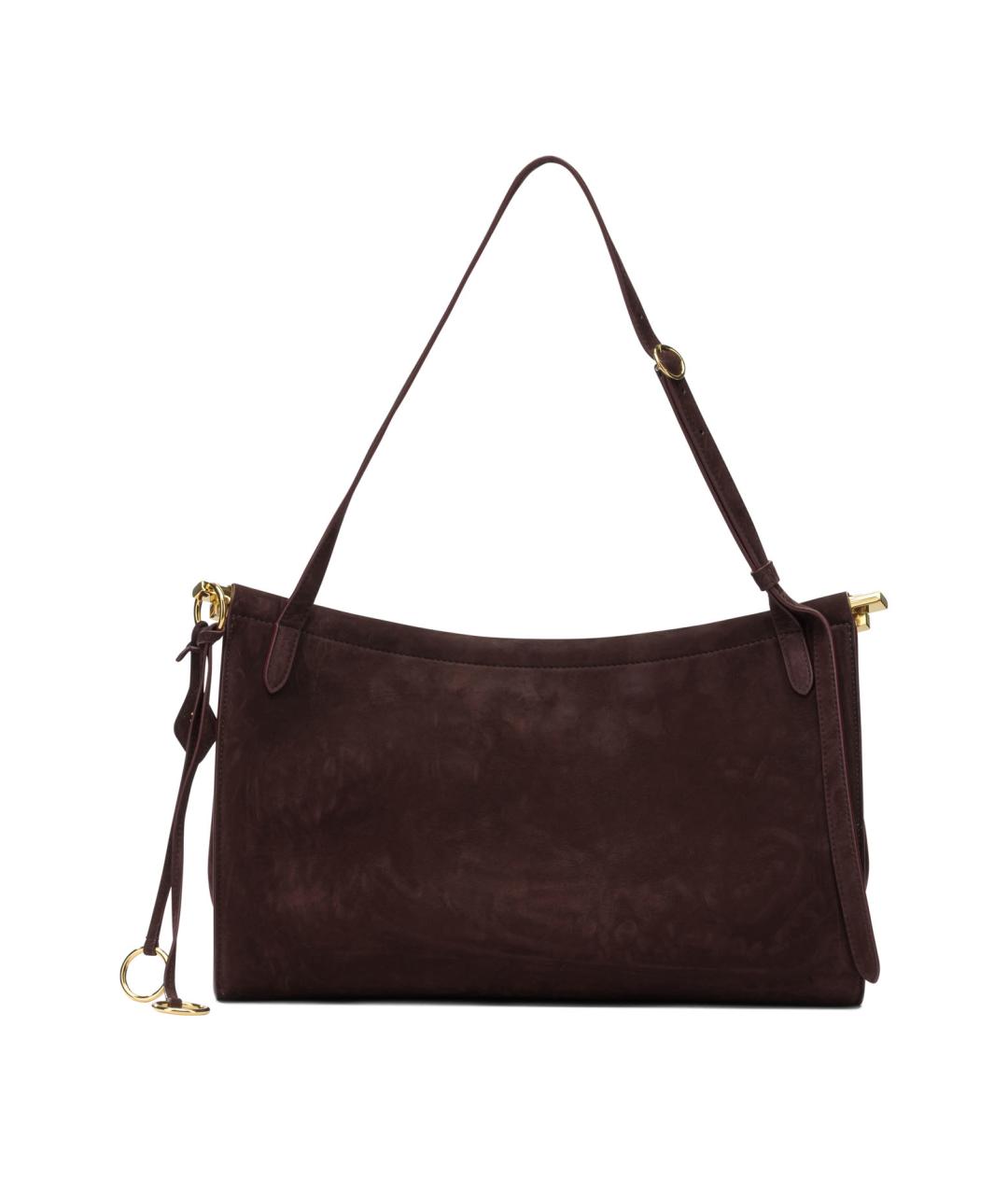 ALAIA Бордовая замшевая сумка через плечо, фото 3