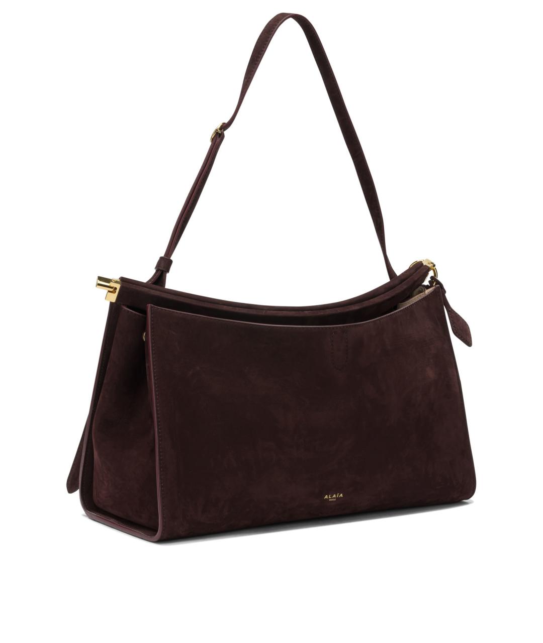ALAIA Бордовая замшевая сумка через плечо, фото 2