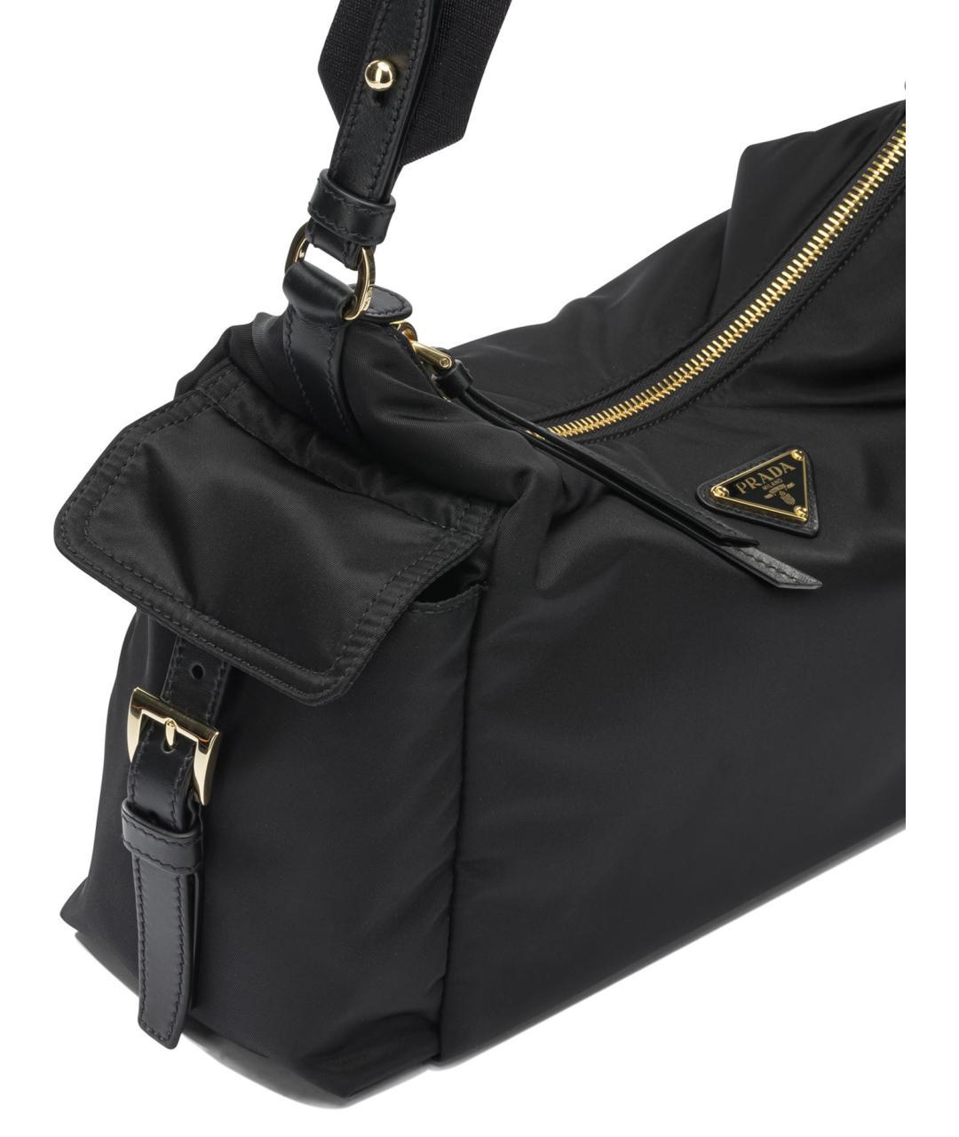 PRADA Черная синтетическая сумка через плечо, фото 4