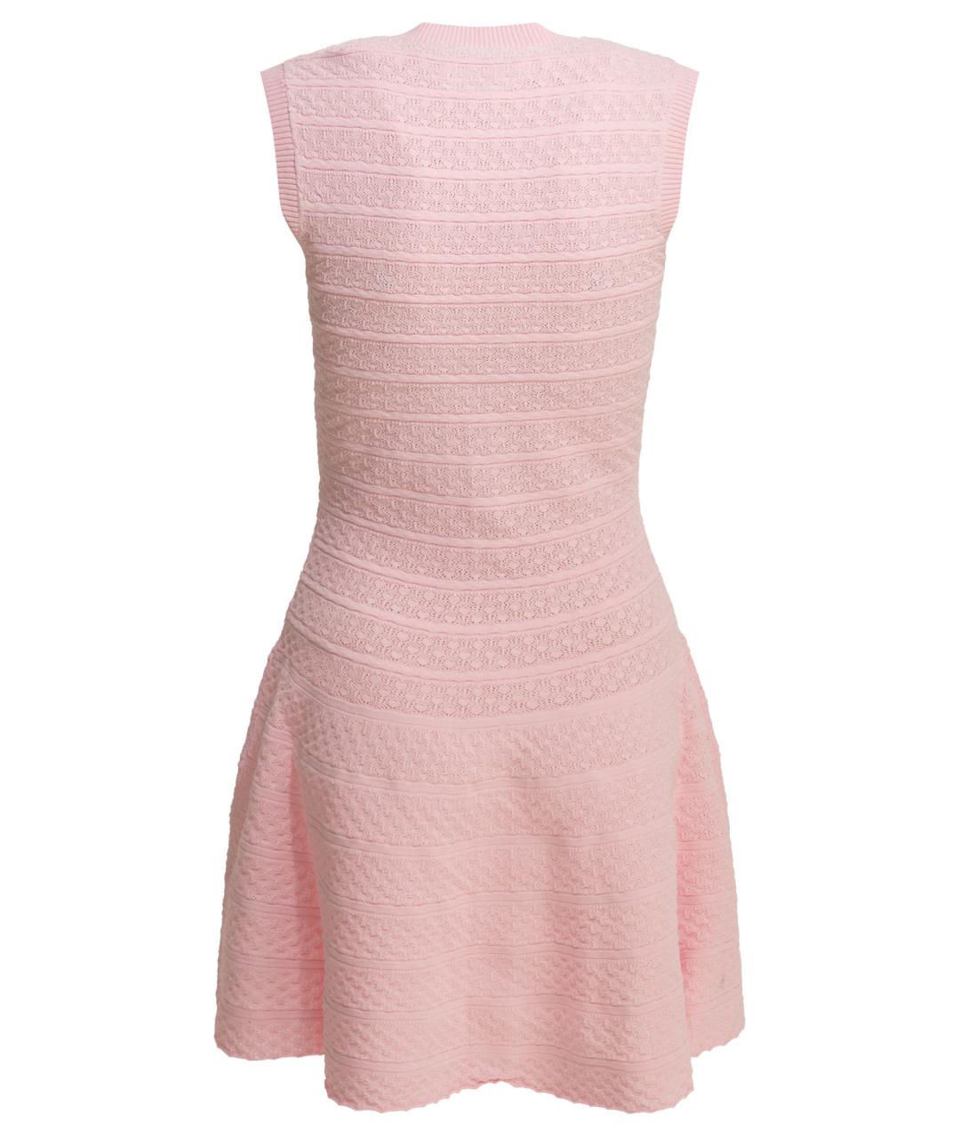 SELF-PORTRAIT Розовое вискозное повседневное платье, фото 2