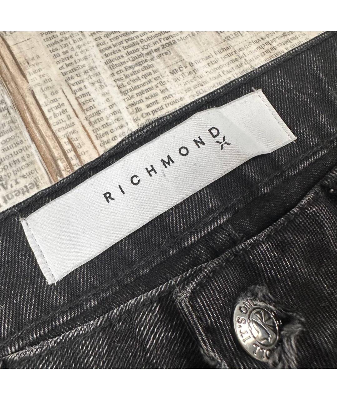 JOHN RICHMOND Черные джинсы скинни, фото 5