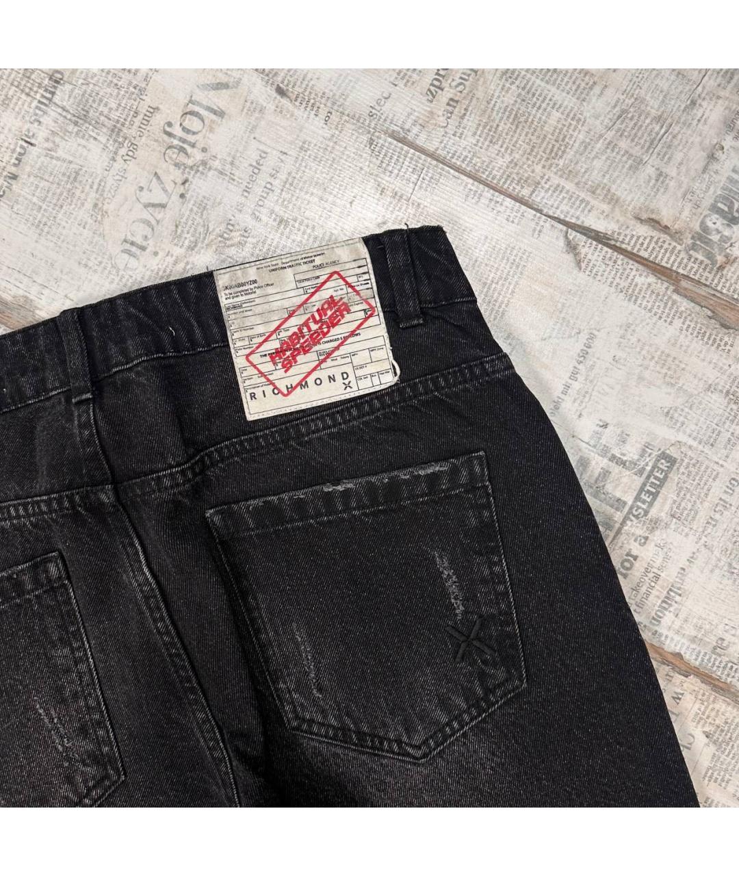 JOHN RICHMOND Черные джинсы скинни, фото 4