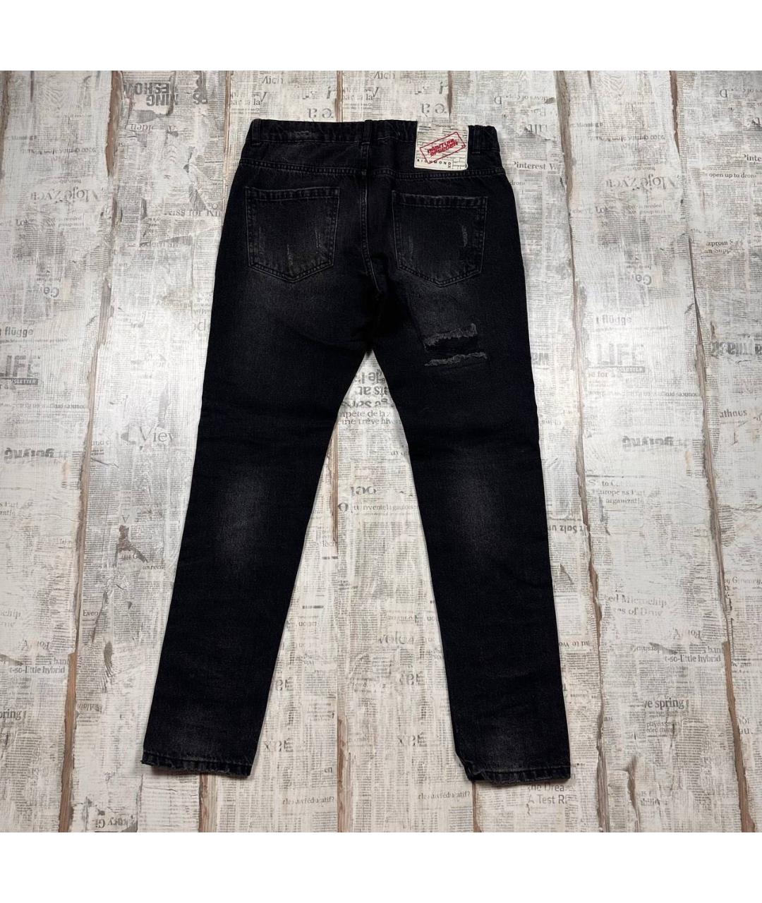 JOHN RICHMOND Черные джинсы скинни, фото 2