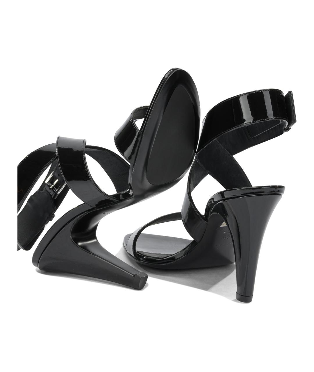 ALAIA Черные кожаные босоножки, фото 5