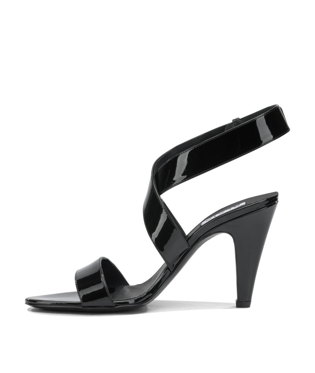 ALAIA Черные кожаные босоножки, фото 3