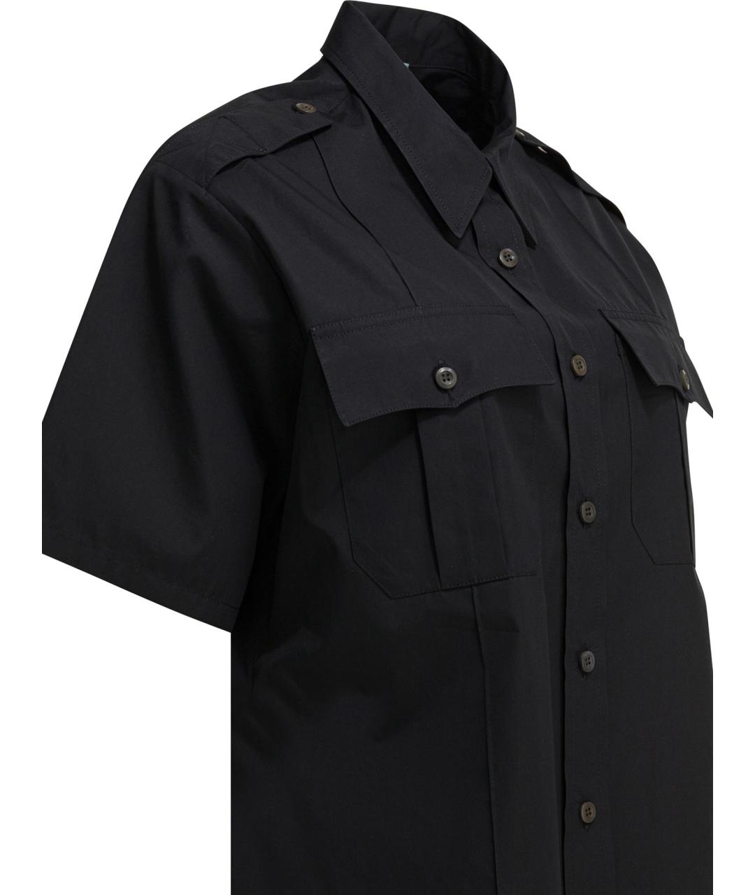 PRADA Черная хлопковая рубашка, фото 4