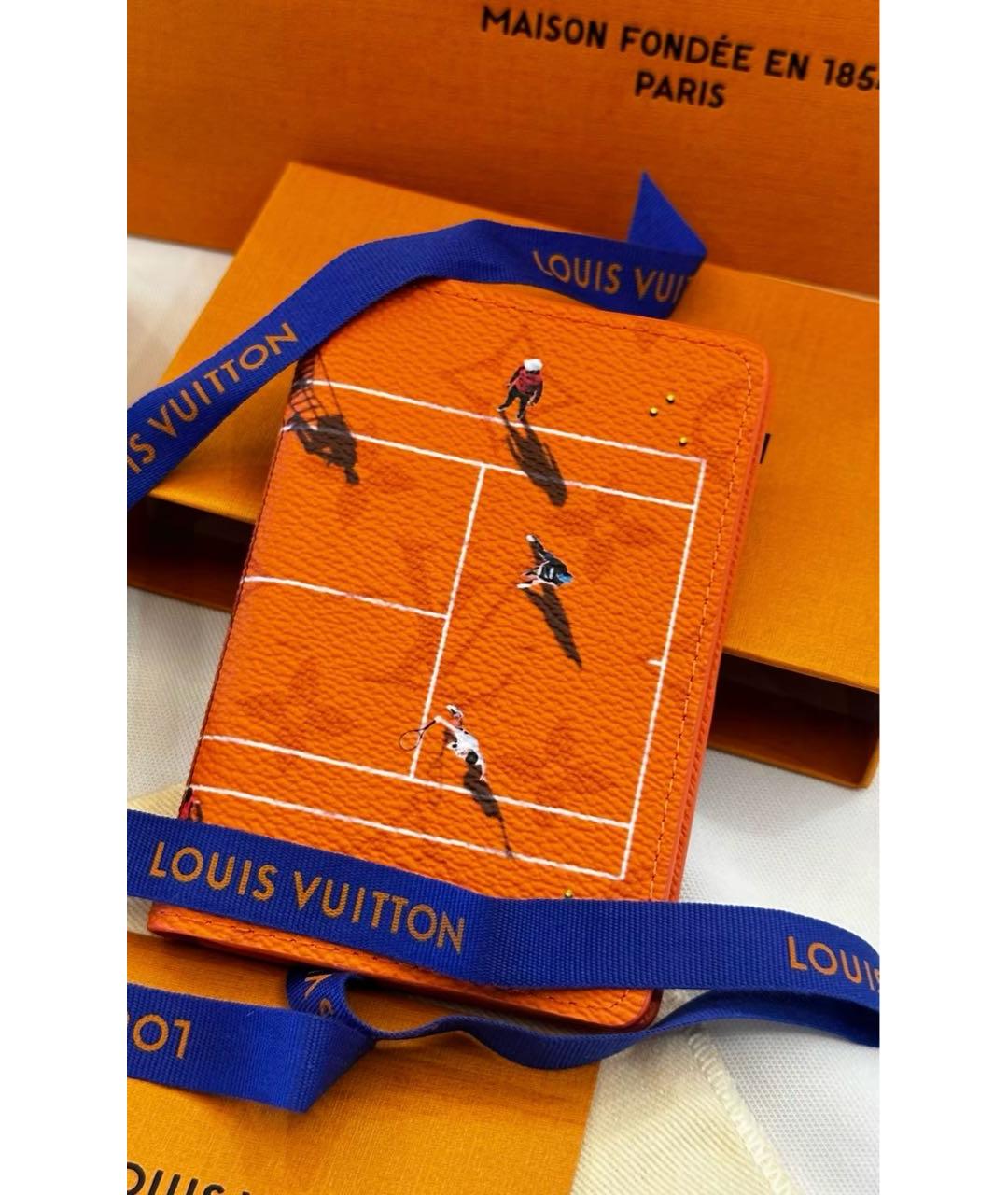 LOUIS VUITTON Оранжевый кардхолдер, фото 6
