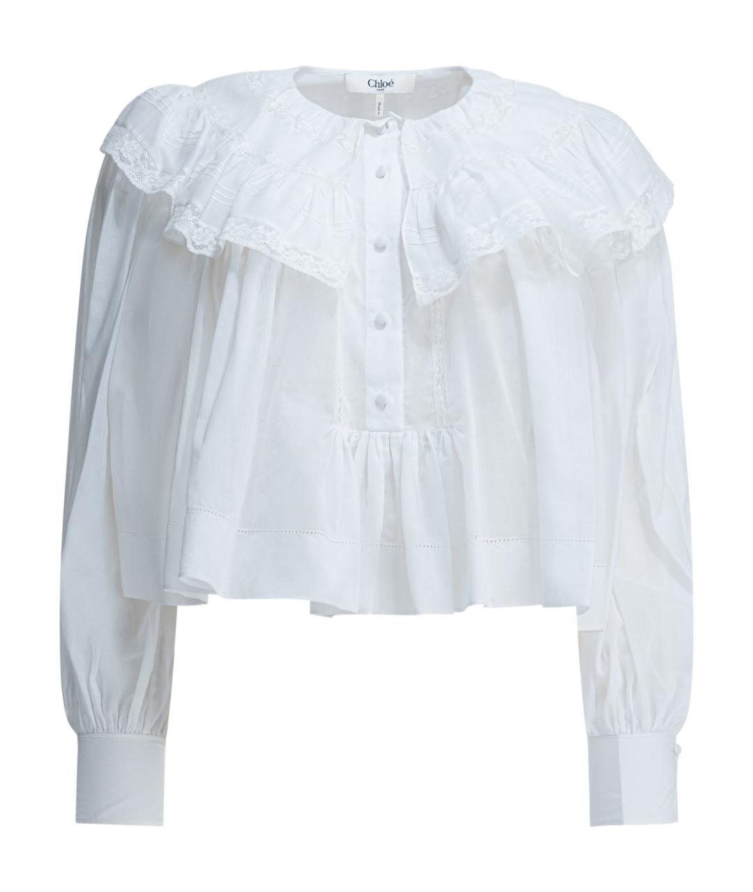CHLOE Белая хлопковая рубашка, фото 1