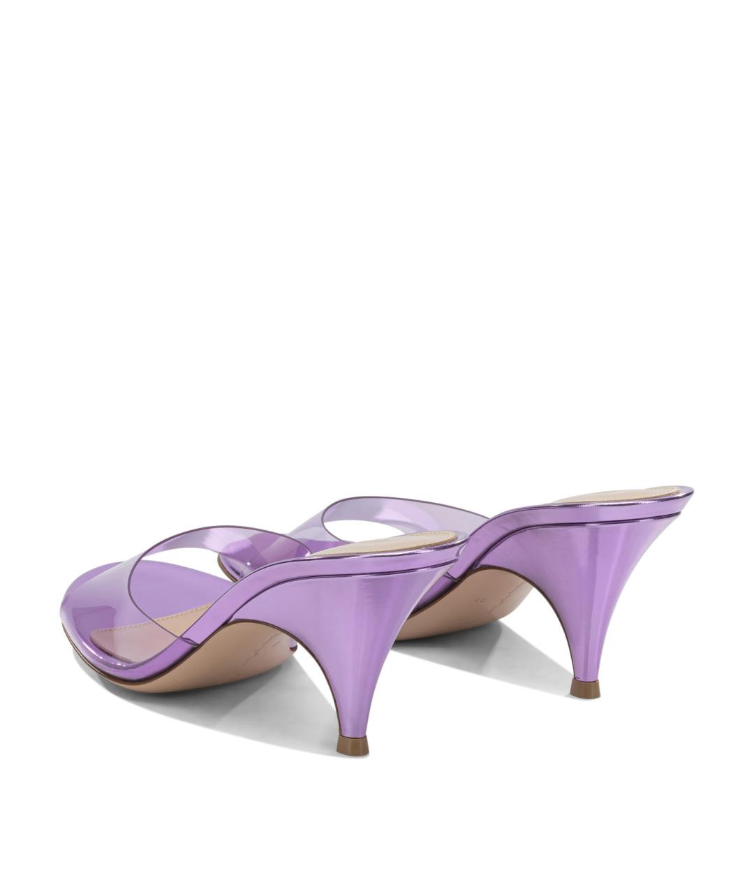 GIANVITO ROSSI Фиолетовые мюли, фото 4