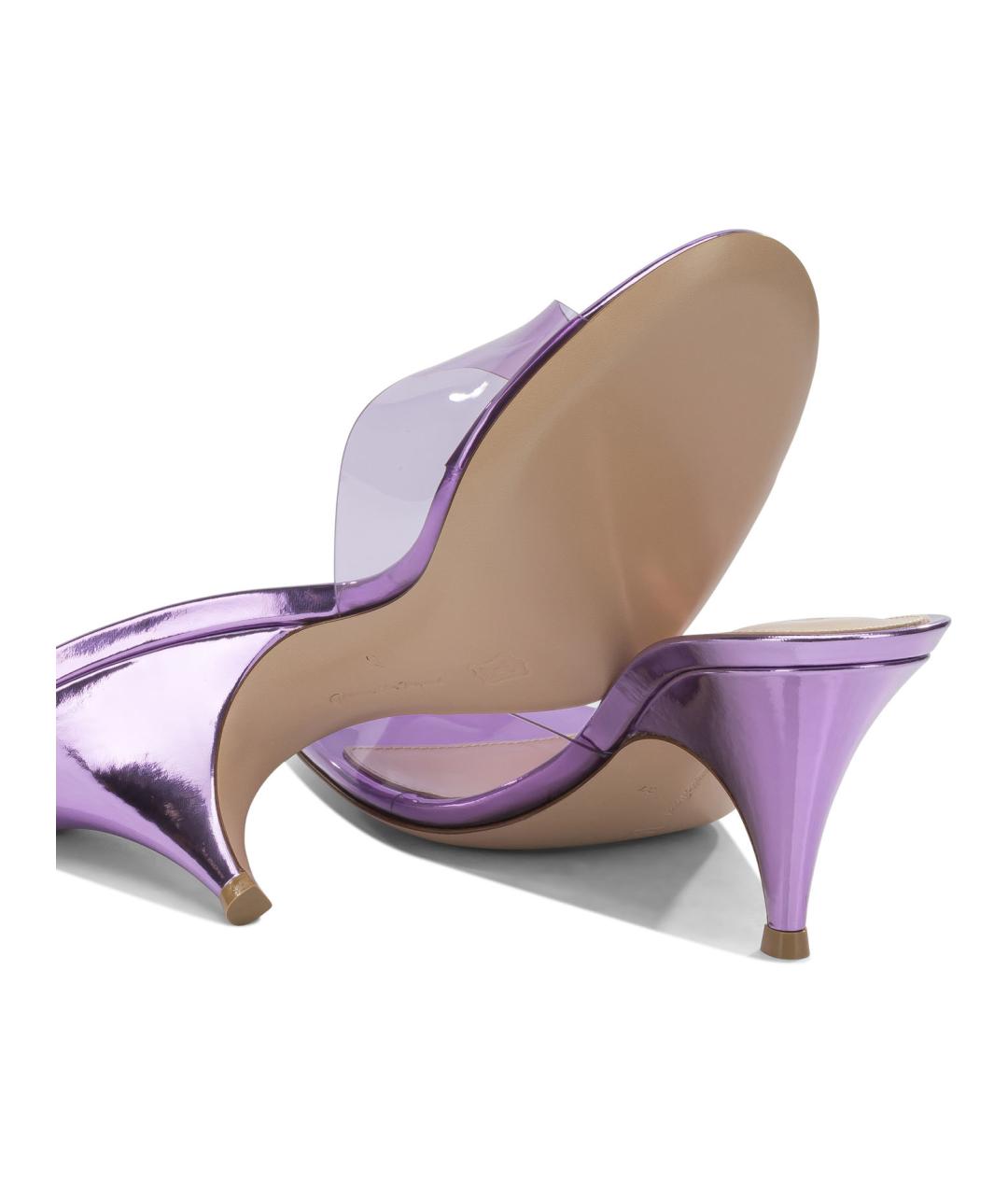 GIANVITO ROSSI Фиолетовые мюли, фото 5