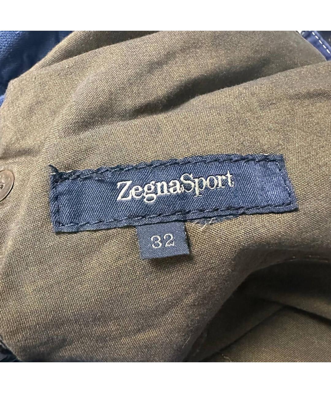 ZEGNA Темно-синие прямые джинсы, фото 5