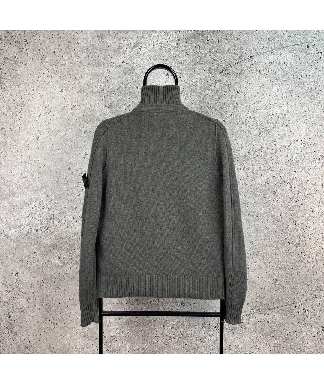 STONE ISLAND Антрацитовый джемпер / свитер, фото 2