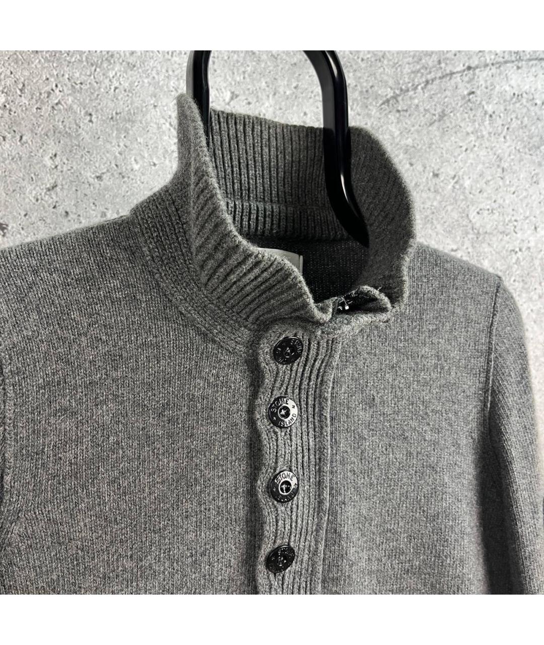 STONE ISLAND Антрацитовый джемпер / свитер, фото 7