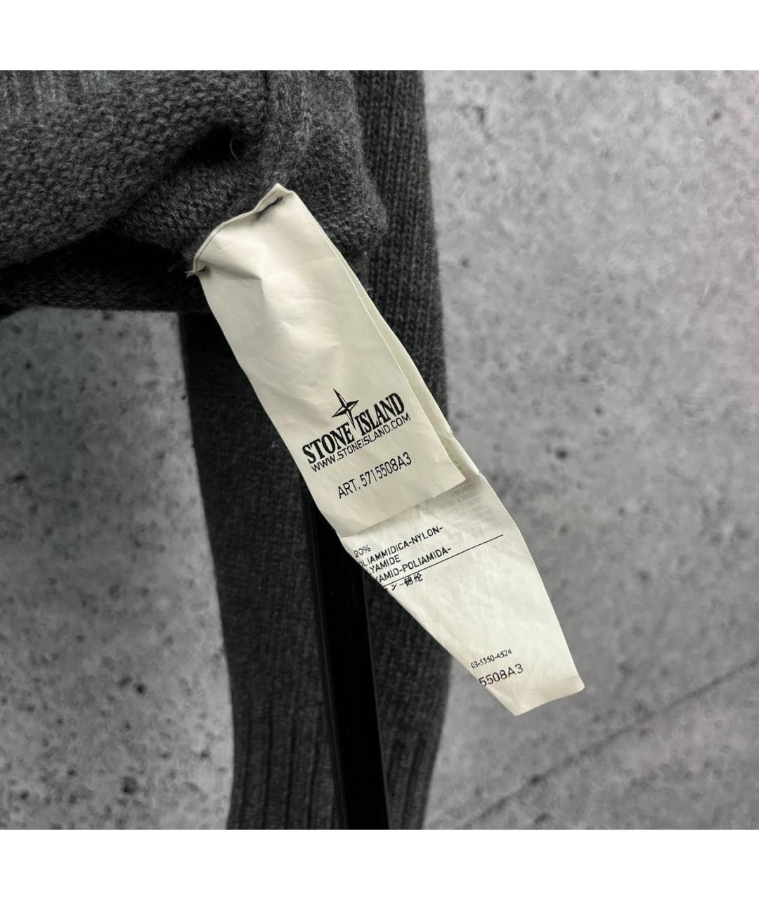 STONE ISLAND Антрацитовый джемпер / свитер, фото 6