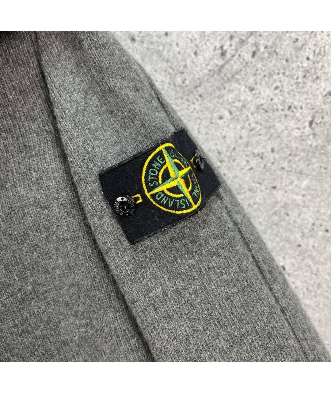 STONE ISLAND Антрацитовый джемпер / свитер, фото 4