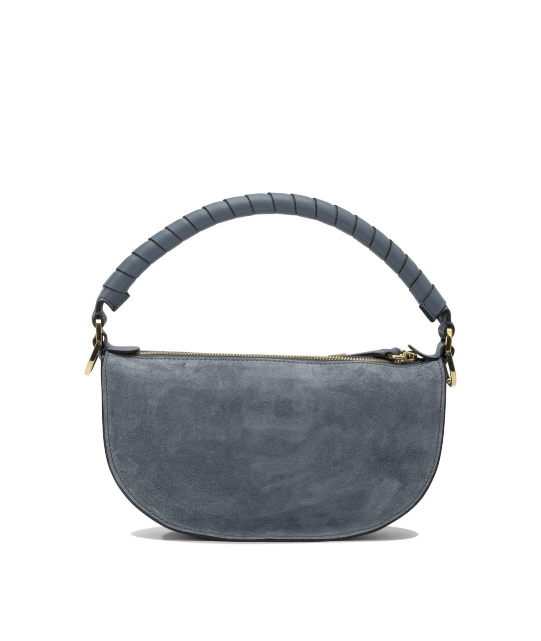 CHLOE Синяя замшевая сумка через плечо, фото 3