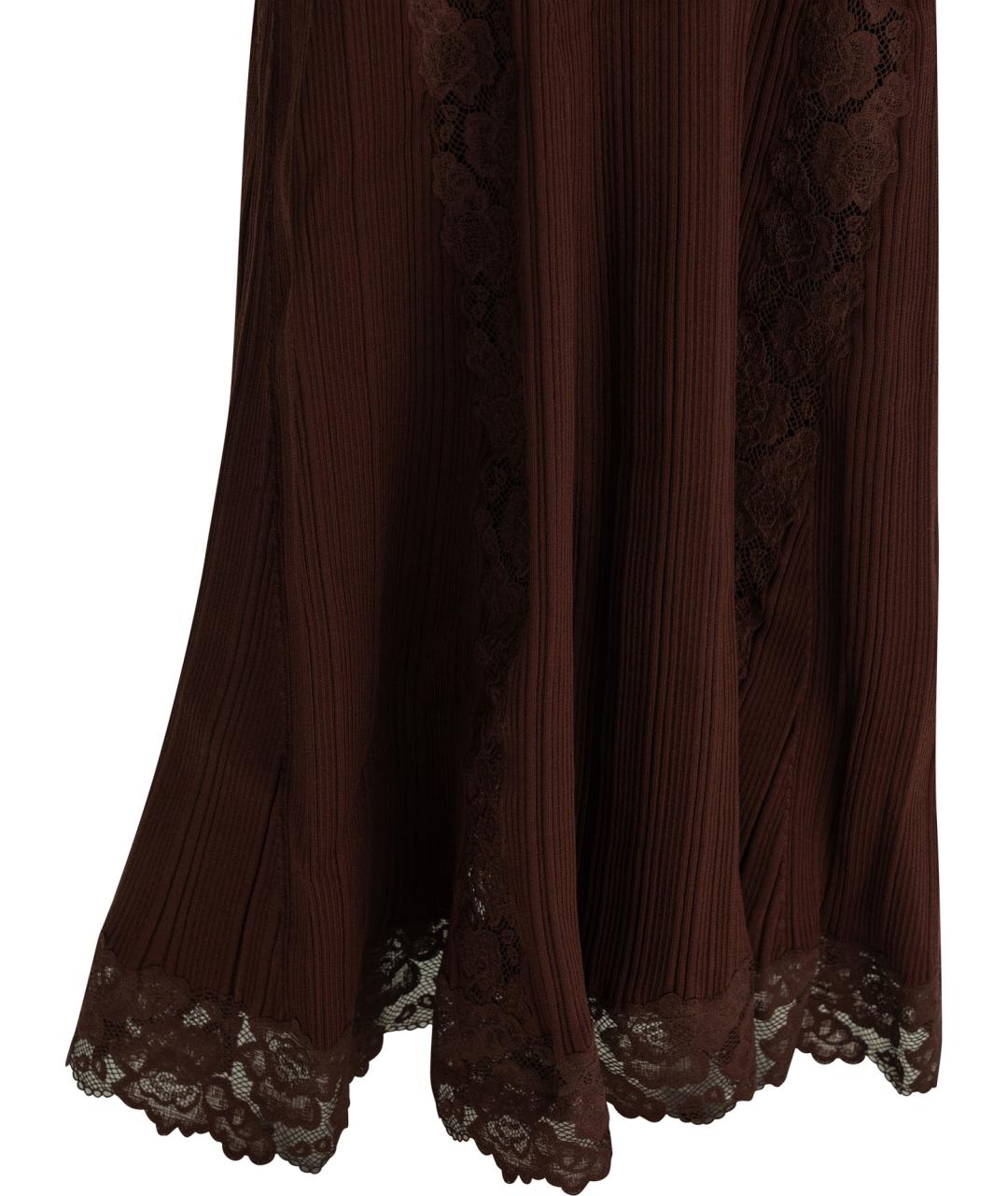 SELF-PORTRAIT Бордовое вискозное коктейльное платье, фото 4