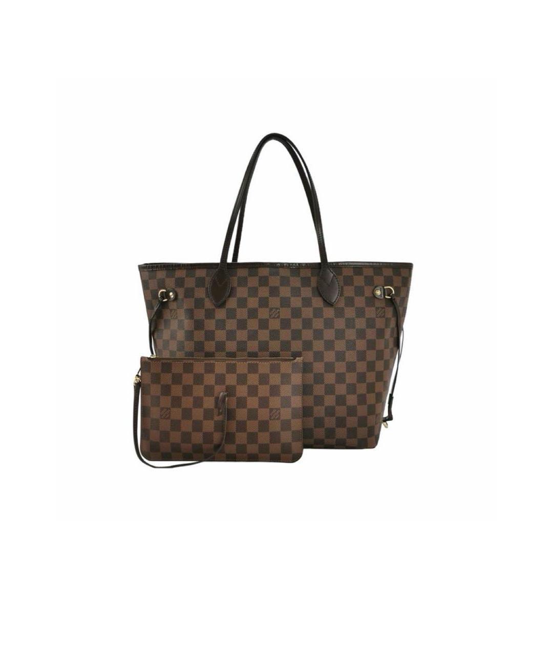 LOUIS VUITTON Коричневая сумка тоут, фото 7