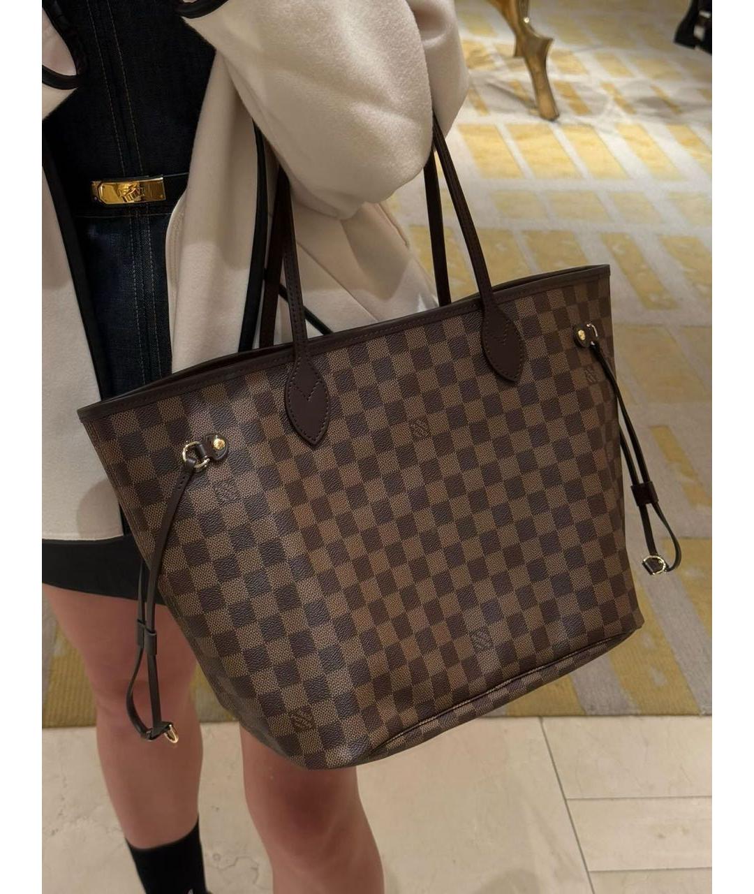 LOUIS VUITTON Коричневая сумка тоут, фото 5
