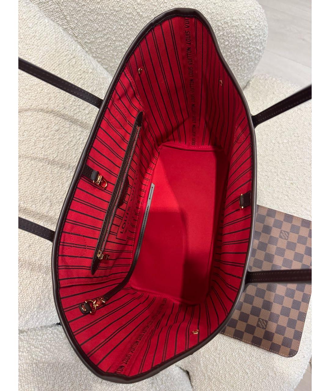 LOUIS VUITTON Коричневая сумка тоут, фото 3