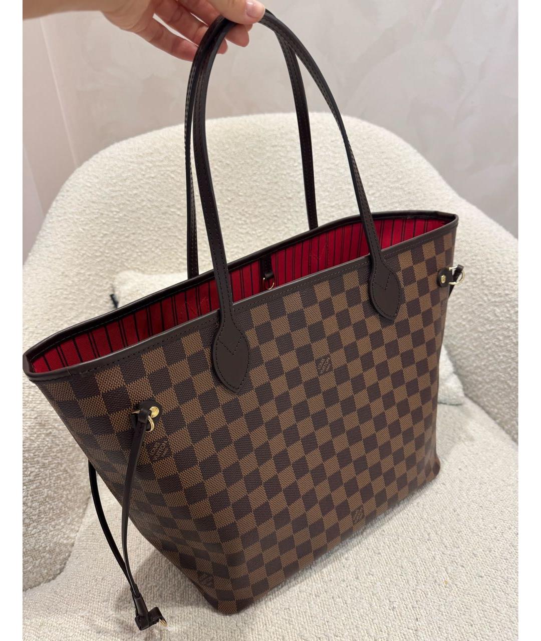 LOUIS VUITTON Коричневая сумка тоут, фото 4