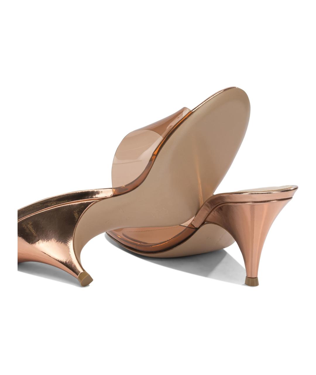 GIANVITO ROSSI Коричневые мюли, фото 5