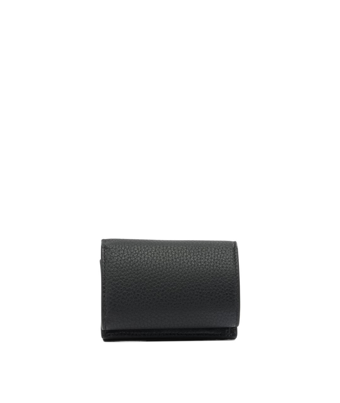 BALENCIAGA Черный кожаный кошелек, фото 3