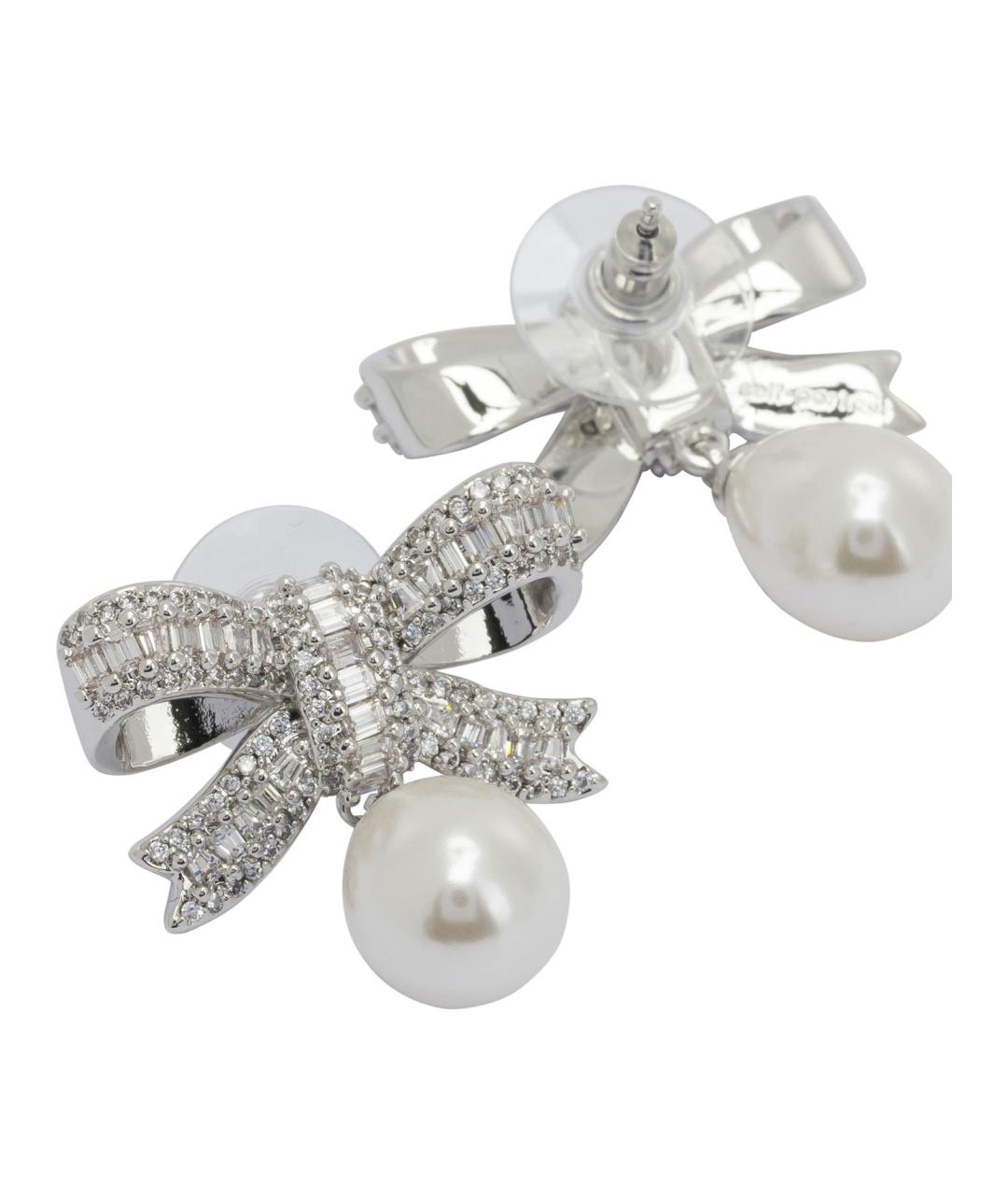 SELF-PORTRAIT Серебряные металлические серьги, фото 2