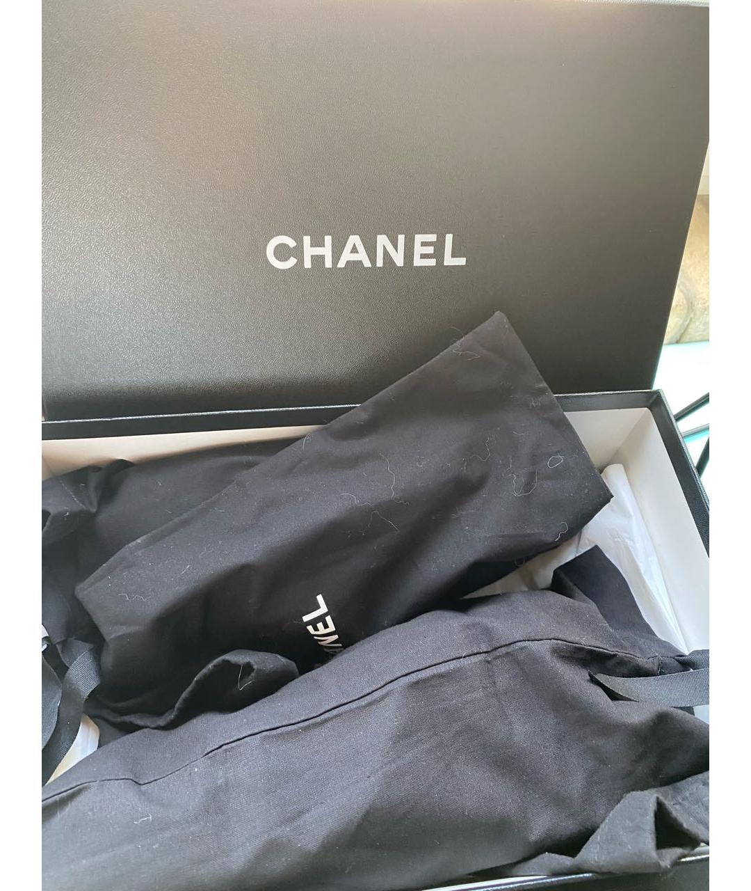 CHANEL Белые кожаные кроссовки, фото 8