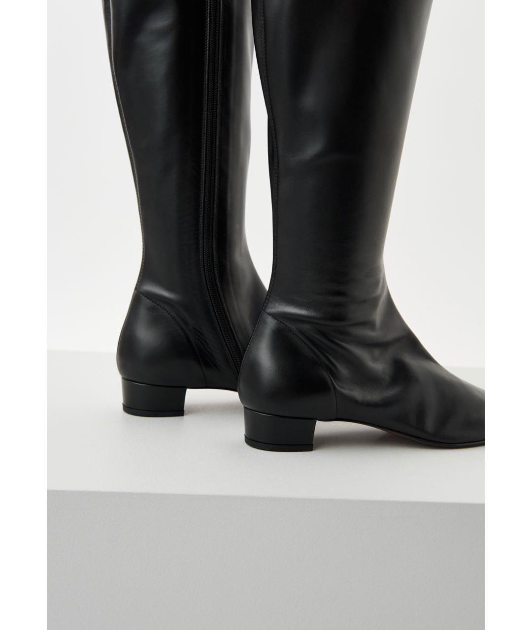 BY FAR Черные кожаные сапоги, фото 5