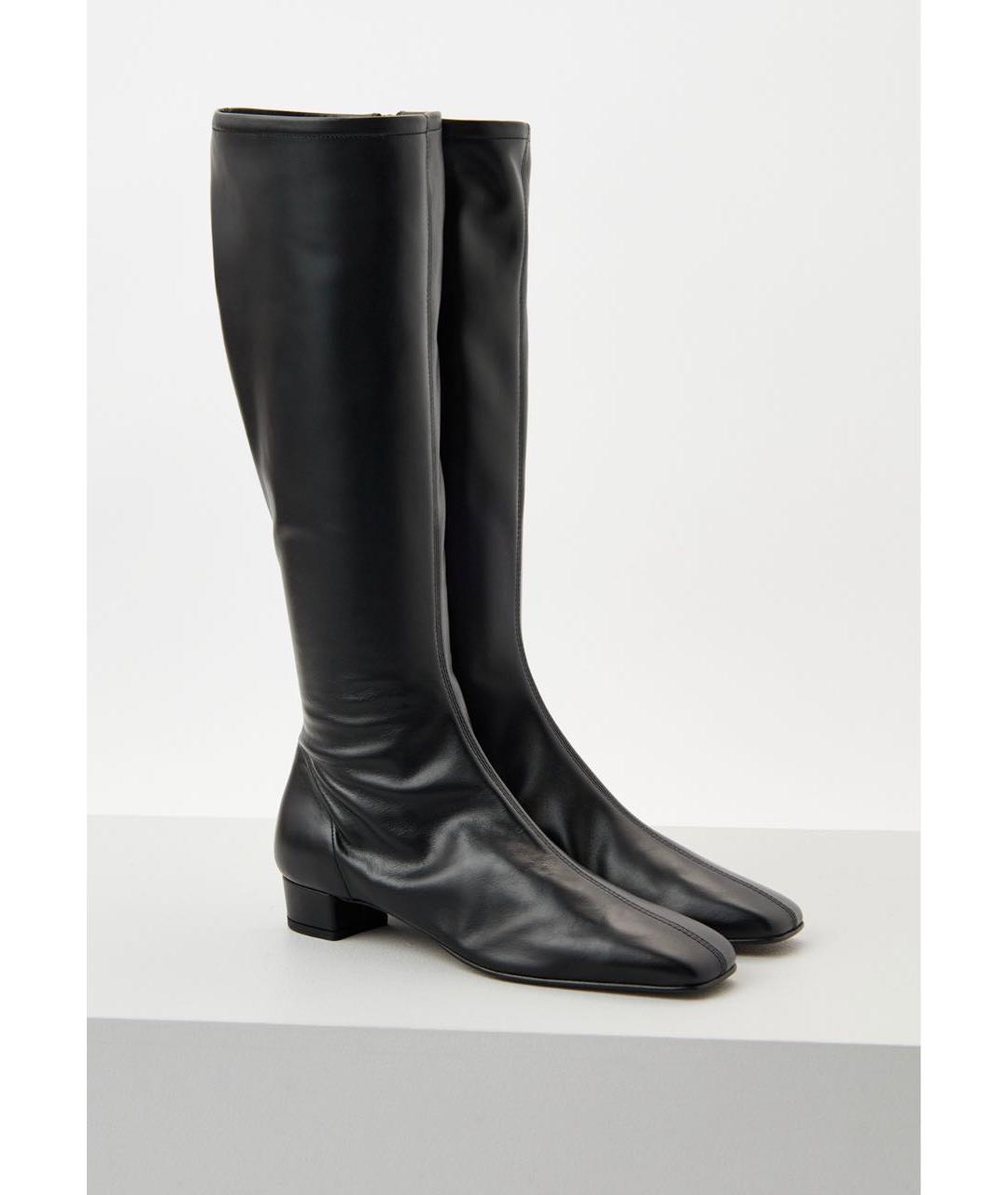 BY FAR Черные кожаные сапоги, фото 2