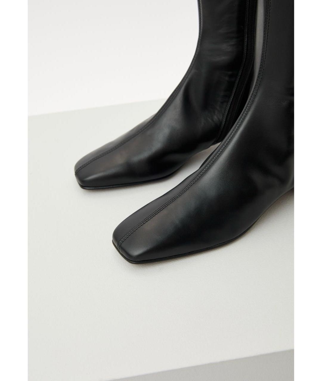 BY FAR Черные кожаные сапоги, фото 4