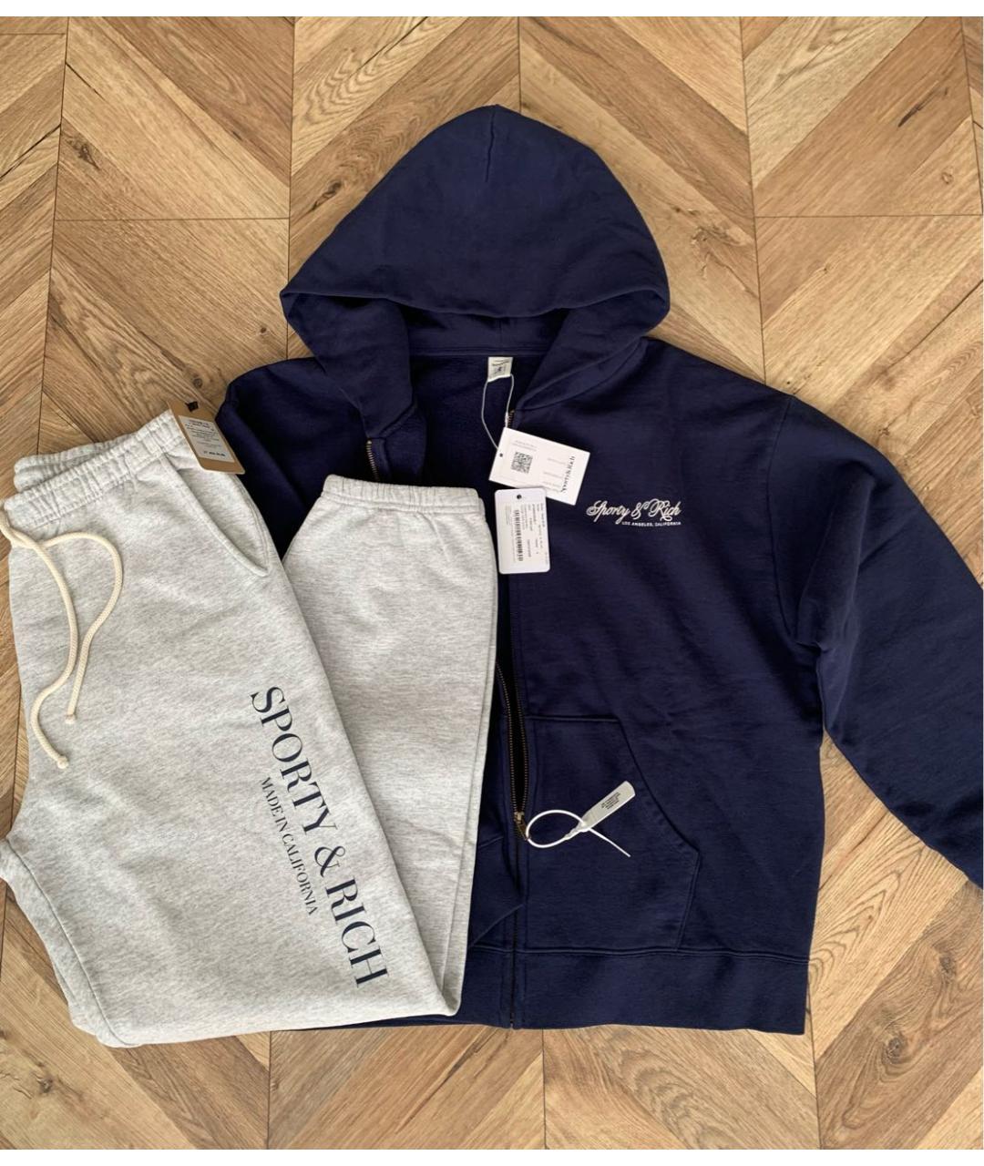 SPORTY AND RICH Мульти хлопковый спортивные костюмы, фото 3