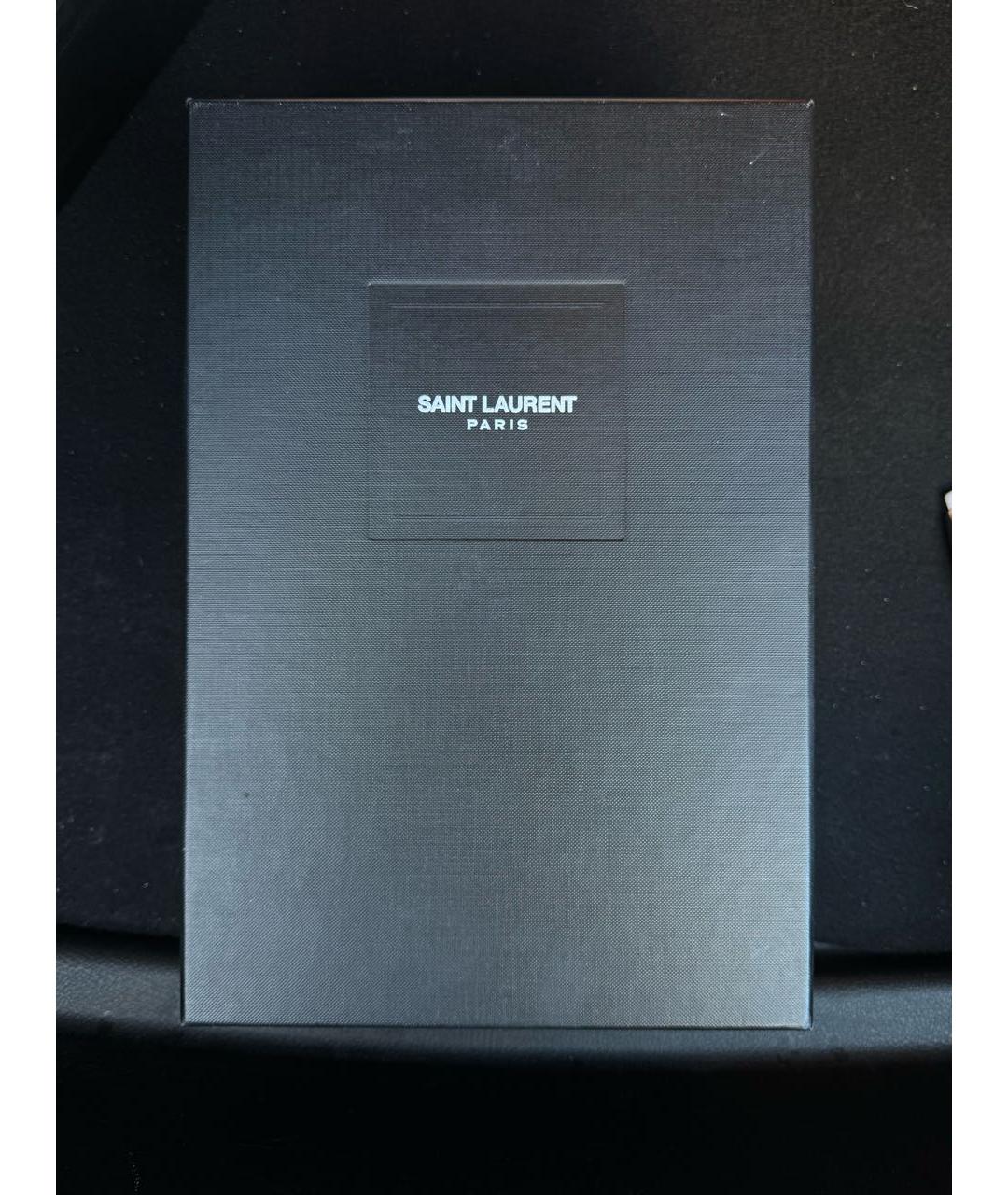 SAINT LAURENT Фиолетовые замшевые туфли, фото 5