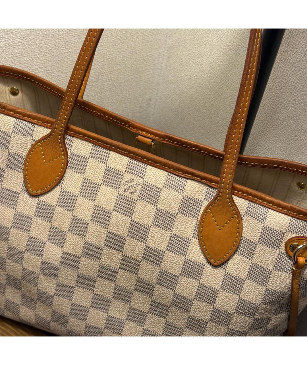 LOUIS VUITTON Бежевая сумка тоут, фото 6